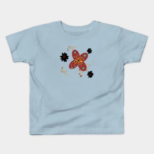 Red flower Kids T-Shirt